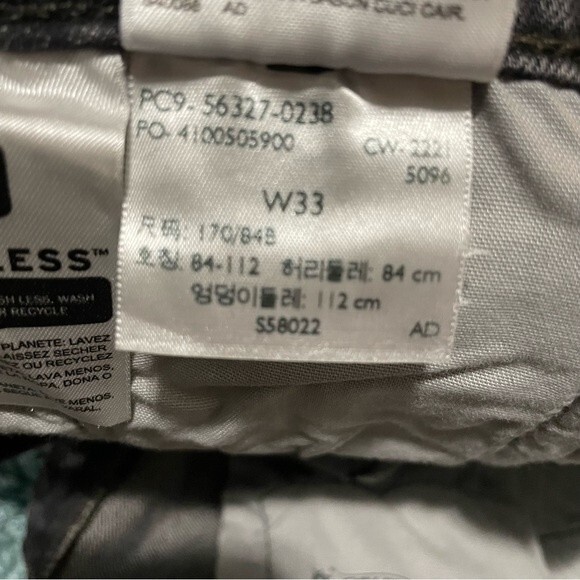 NWT Levi’s 501 Button Fly Cut Off Faded Black Jean Shorts Size 33 Raw Hem - Picture 5 of 5